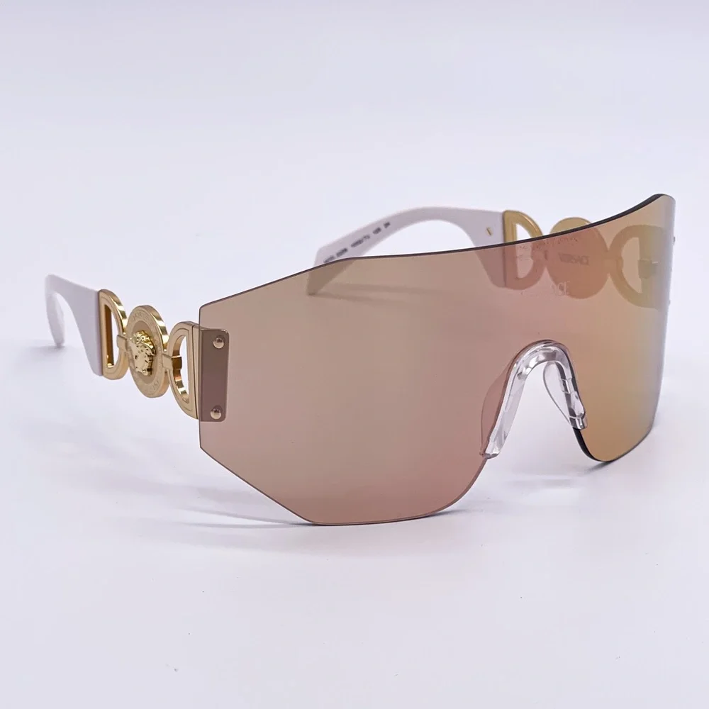 NEW VE2258 1002/7J UNISEX VERSACE SHIELD SUNGLASSES MOD 2258 10027J EYEWEAR